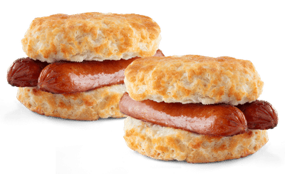 2 Smoked Sausage Biscuits